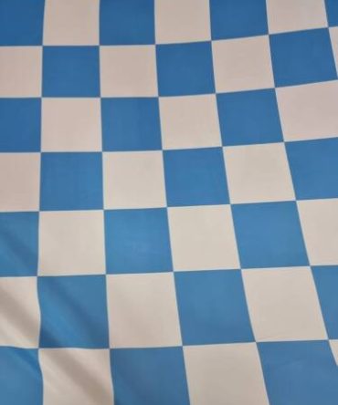Bandiera Napoli Scacchi Bianco Azzuro Striscione Bandiera Bandierone Scudetto