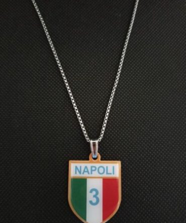 Collana Scudetto Napoli Campioni d'Italia Kvaratskhelia Osimhen Forza Kim Meret