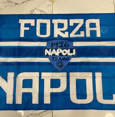 Bandiera NAPOLI TI AMO 150x100 grande Scudetto Campioni D’Italia 3 Forza Napoli